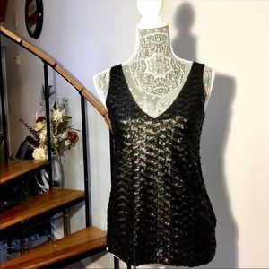 Banana Republic Sleeveless Sequin Top